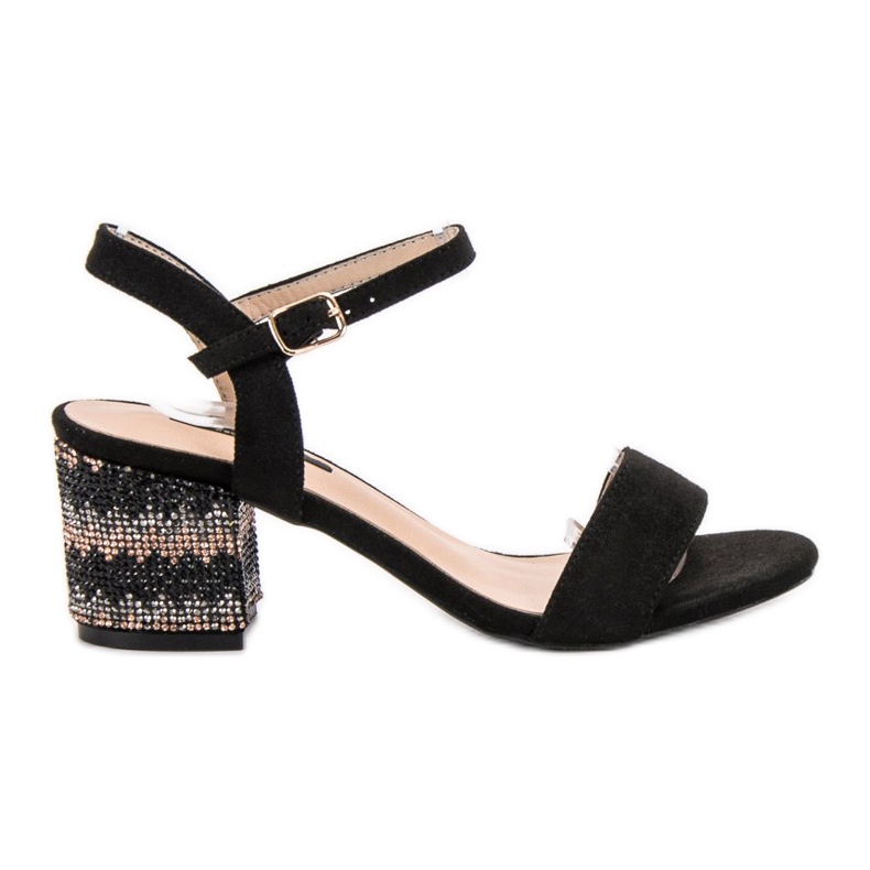 SDS Sandalias en una barra negro SDS Sandalias en una barra negro