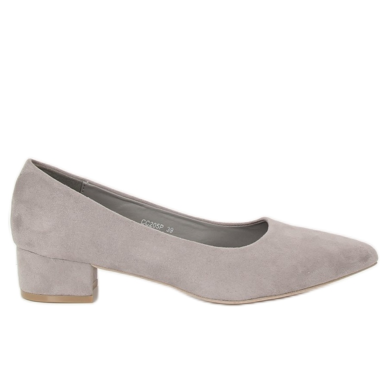 Gris Salón tacones bajos gris CC205P Gris