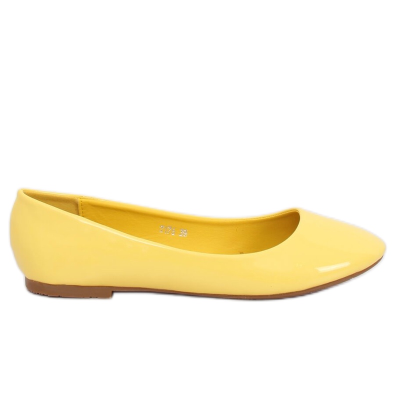 Bailarinas lacadas en amarillo T176 Yellow