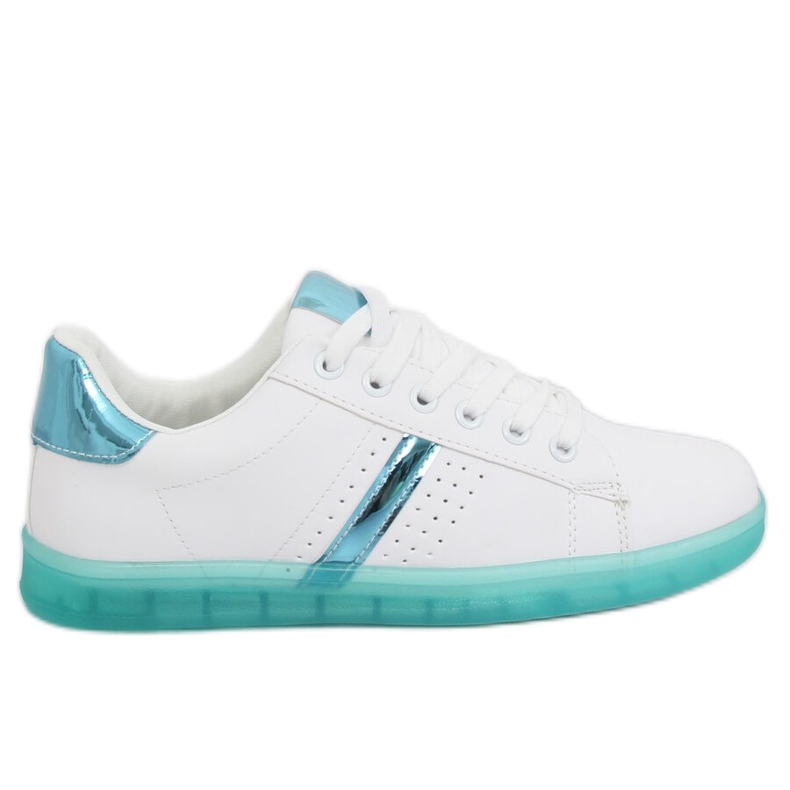 Zapatillas de mujer blancas y verdes 2B9XX923 BLANCO / VERDE