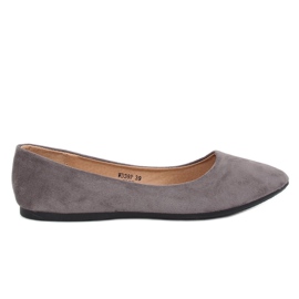 Bailarinas gris almendra nariz WD39P Gris Bailarinas gris almendra nariz WD39P Gris