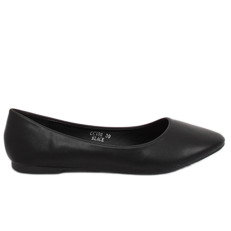 Negro CC108 Bailarinas negras para mujer