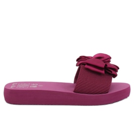 Violeta FX-2A080 Zapatillas fucsia en la suela de espuma rosado