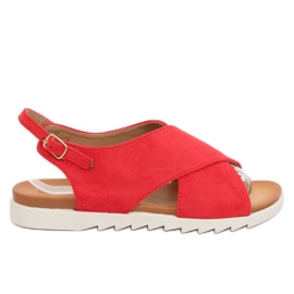 Sandalias de mujer rojas 9003 Rojo