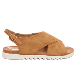 Camel 9003 Sandalias de mujer camel marrón