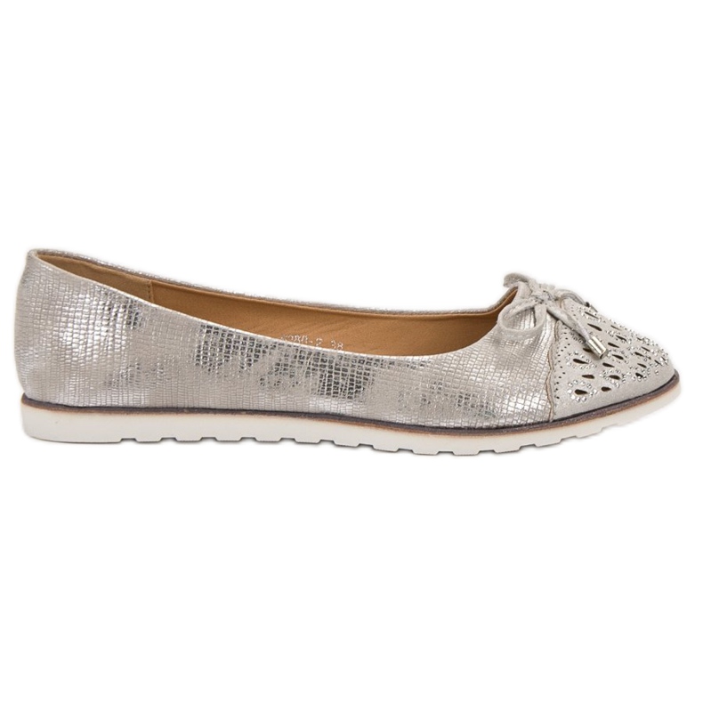 SHELOVET Bailarinas casuales gris