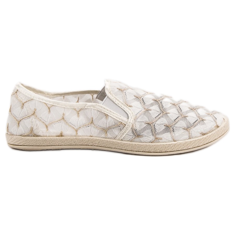 Slipons de encaje VICES blanco