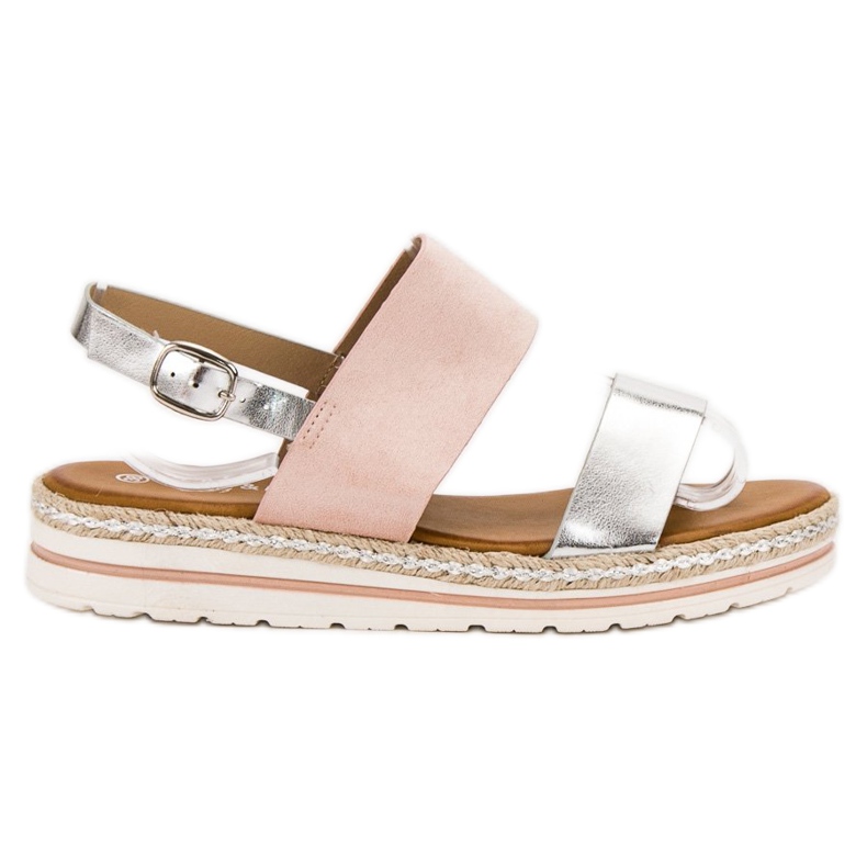 SHELOVET Sandalias cómodas rosado