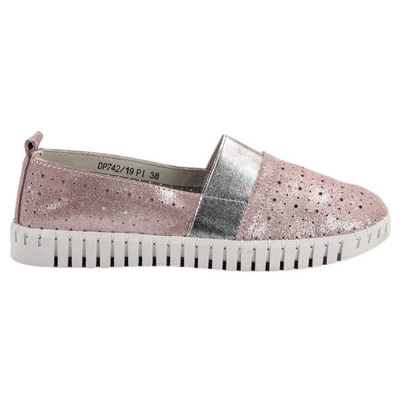 Filippo Zapatos sin cordones con purpurina rosado