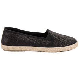 SHELOVET Zapatillas slip-on negras negro