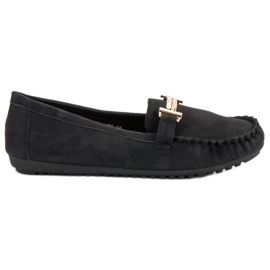 Top Shoes Mocasines negros de mujer