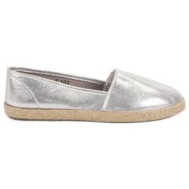 SHELOVET Slipons brillantes gris