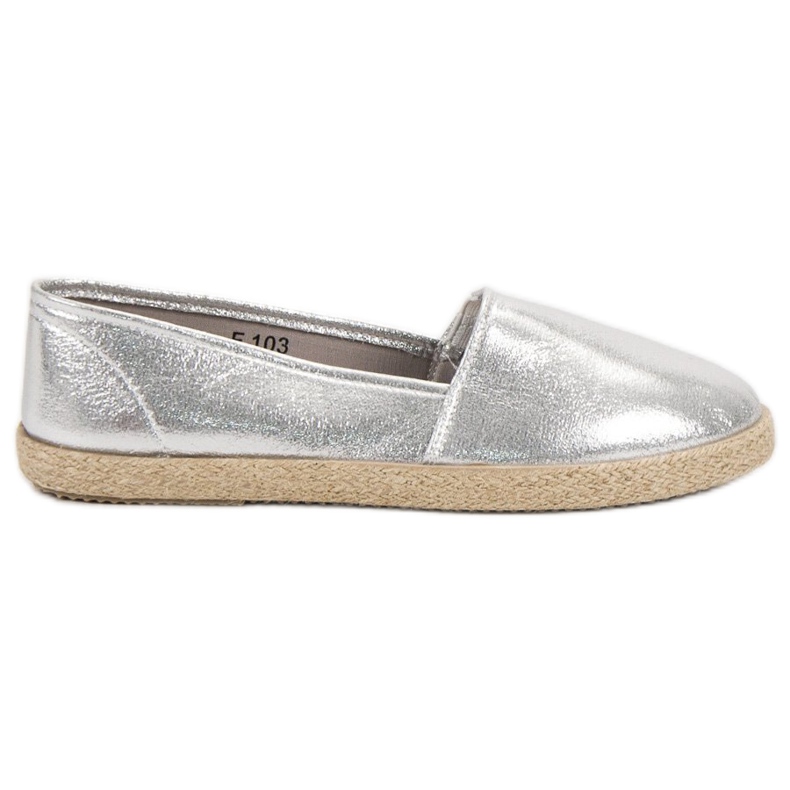 SHELOVET Slipons brillantes gris SHELOVET Slipons brillantes gris