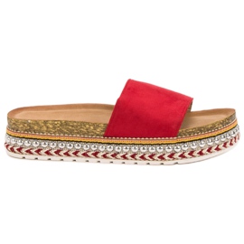 Cm Paris Zapatillas en la plataforma rojo