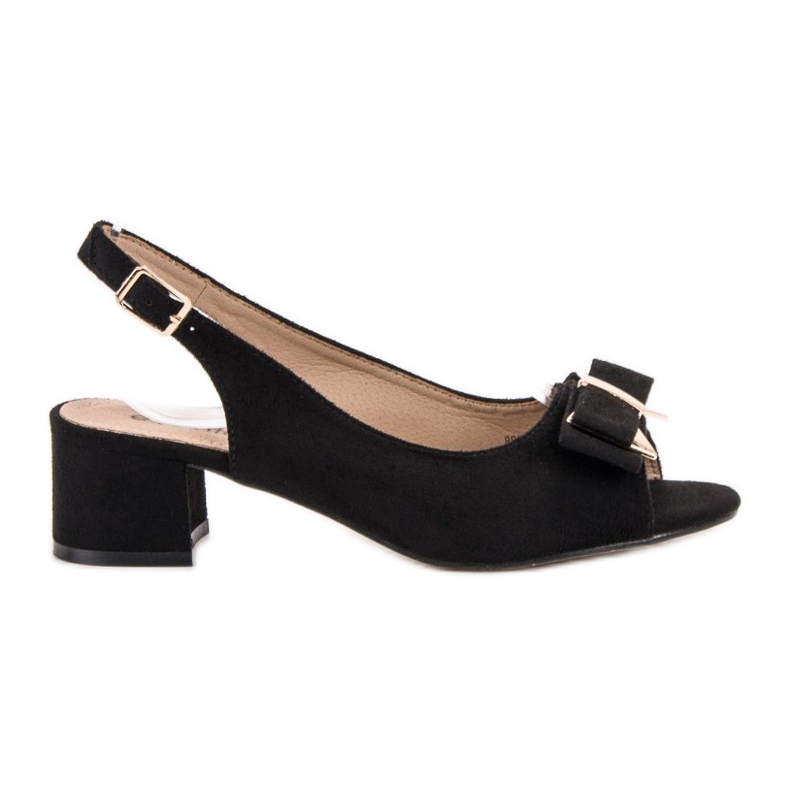 Evento Sandalias elegantes con tacones altos negro