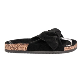 Mannika Pantuflas Con Lazo negro