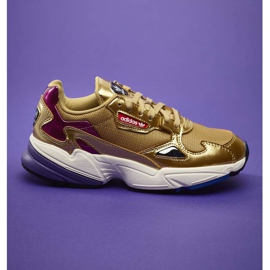 Adidas Falcon W 247 Gold Metallic Gold Metallic Off White multicolor amarillo