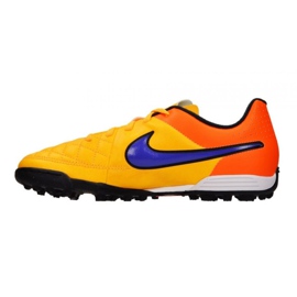 Zapatillas de fútbol Nike Tiempo Rio Ii Tf Jr 631524-858 multicolor naranja