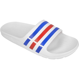 Zapatillas Adidas Duramo Slide M U43664 blanco rojo azul