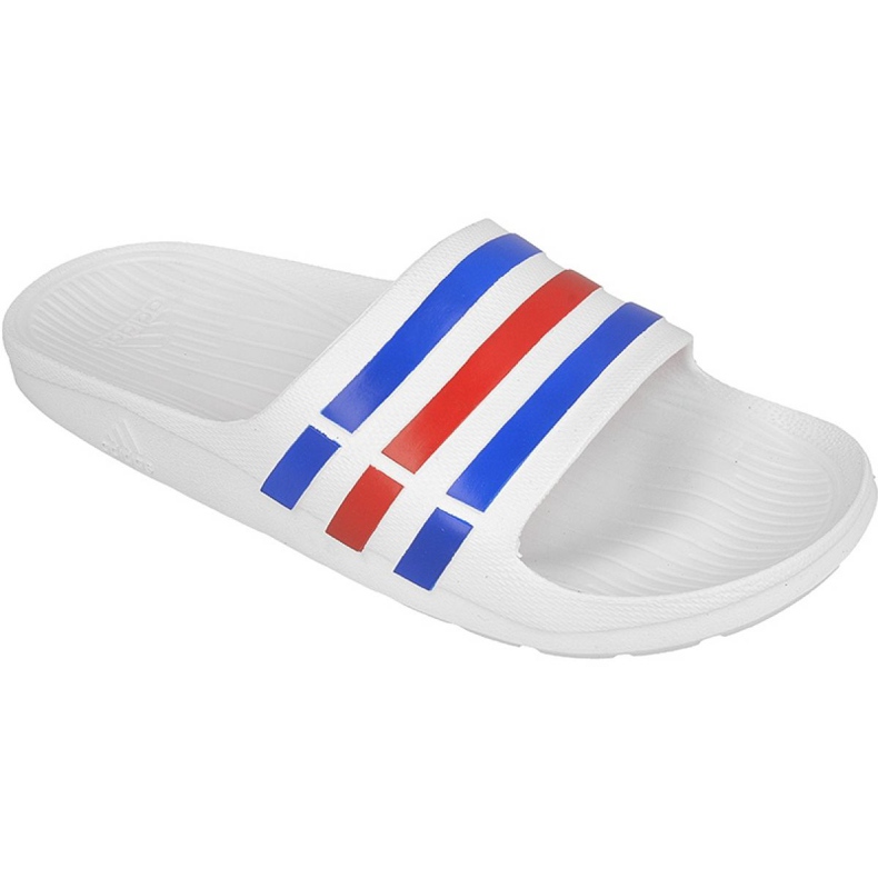 Zapatillas Adidas Duramo Slide M U43664 blanco rojo azul Zapatillas Adidas Duramo Slide M U43664 blanco rojo azul