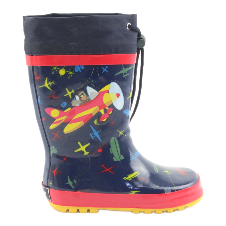 American Club Botas de lluvia para niños American SamoLot rojo azul marino