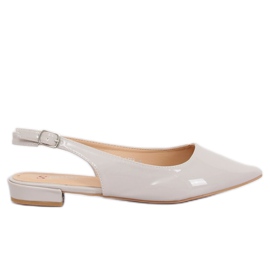 Bailarinas grises con tacones abiertos LL-178 Gris