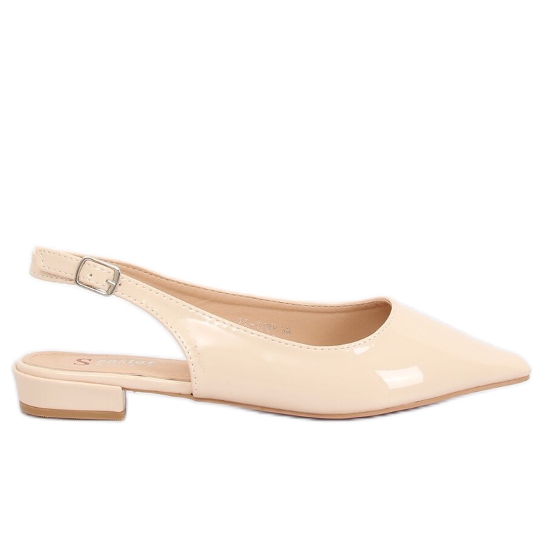 Bailarinas beige con tacones abiertos LL-178 Beige