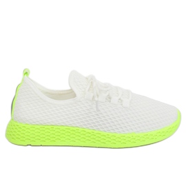Zapatillas deportivas blancas y amarillas NB283 Fluorescence Yellow blanco amarillo