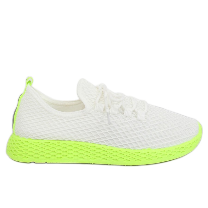 Zapatillas deportivas blancas y amarillas NB283 Fluorescence Yellow blanco amarillo