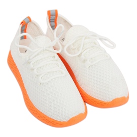 Zapatillas deportivas naranjas y blancas NB283 Naranja fluorescente blanco Zapatillas deportivas naranjas y blancas NB283 Naranja fluorescente blanco