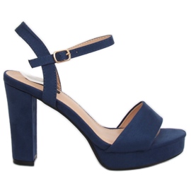 Sandalias en la plataforma HJ101 Blue azul marino