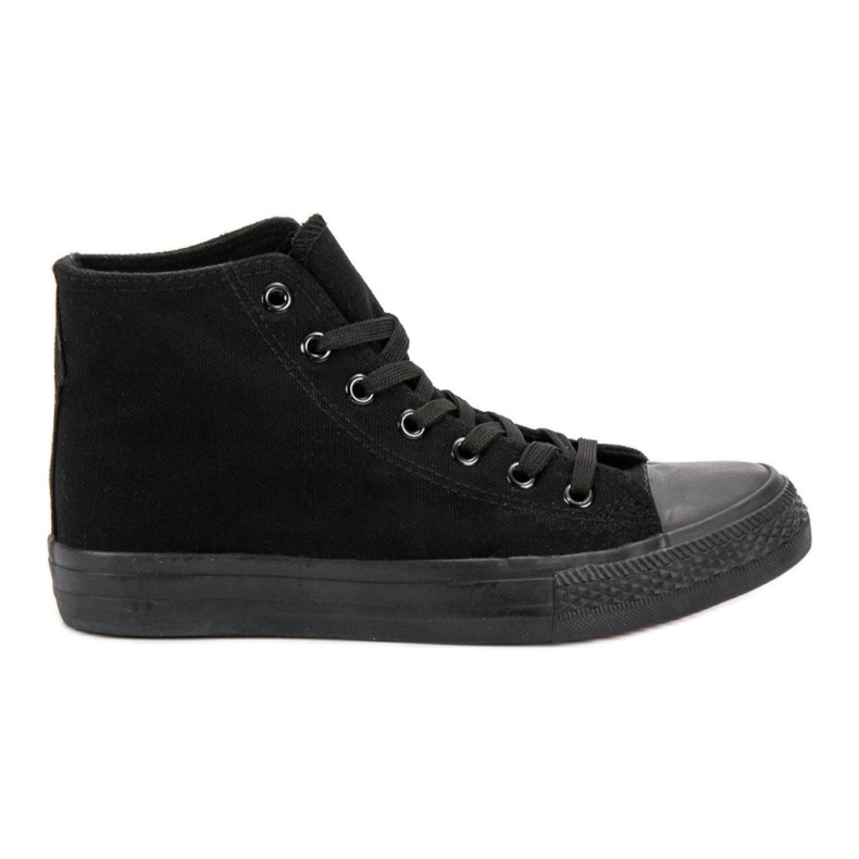 SHELOVET Zapatillas altas negras negro