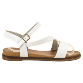 SHELOVET Sandalias casuales blanco