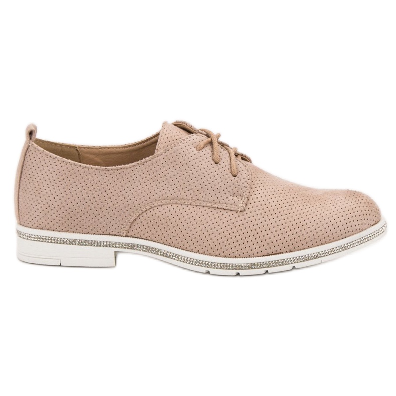 Marquiz Zapatos con circonita cúbica rosado
