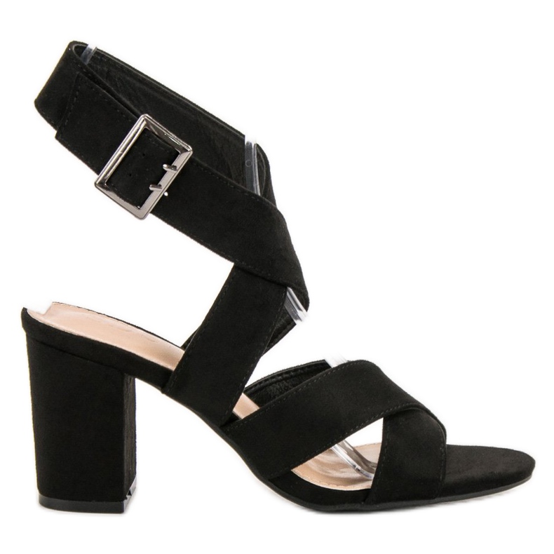 SDS Sandalias con hebilla negro