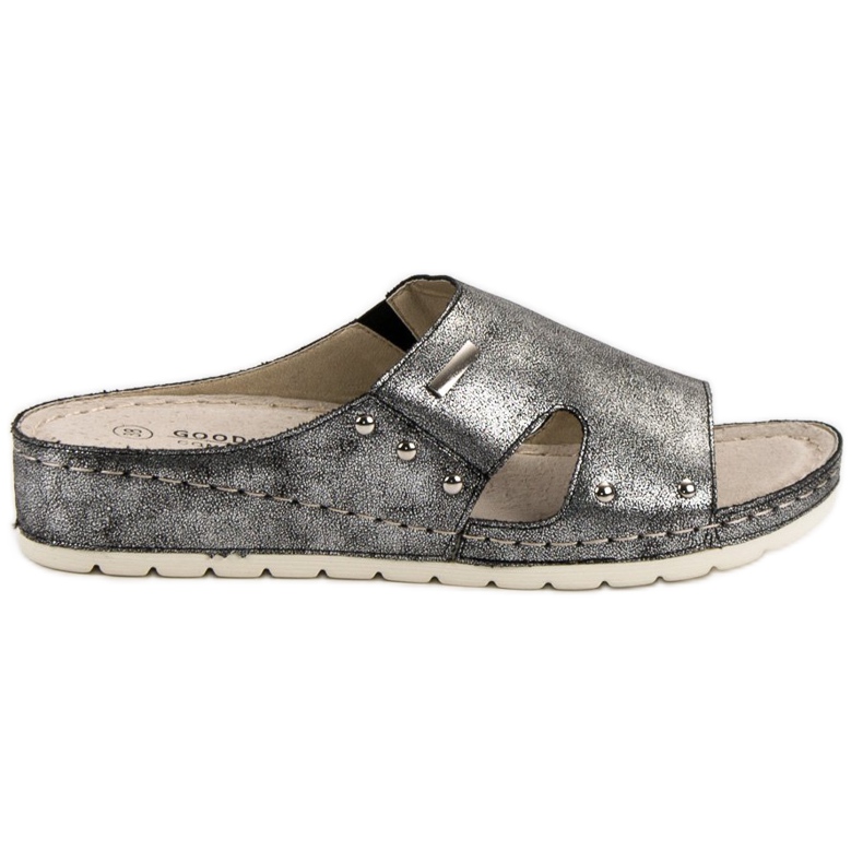Goodin Chanclas cómodas gris