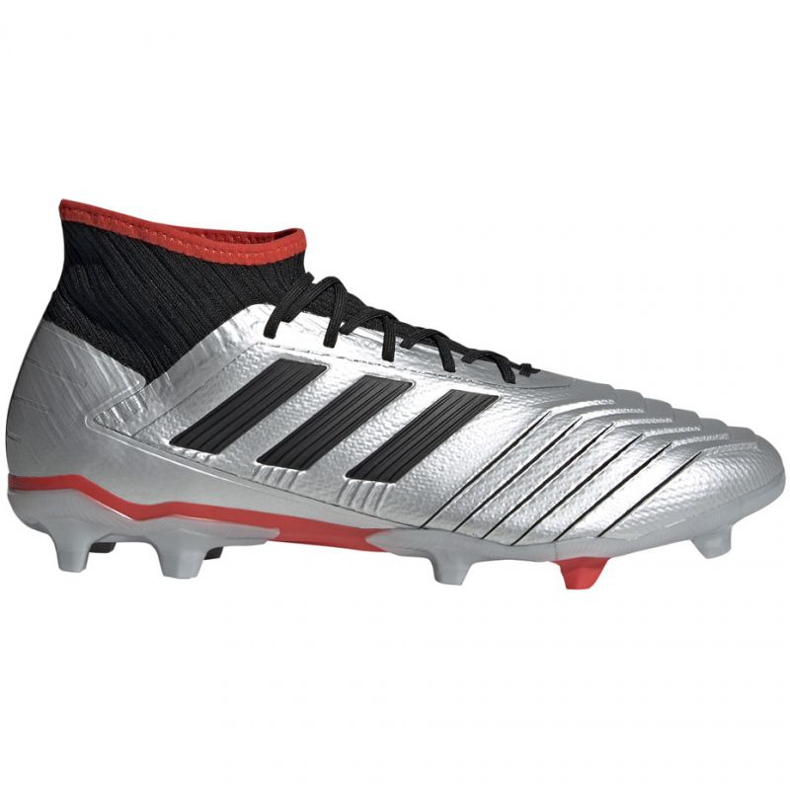 Botas de fútbol adidas Predator 19.2 Fg M F35601 negro / plateado plata