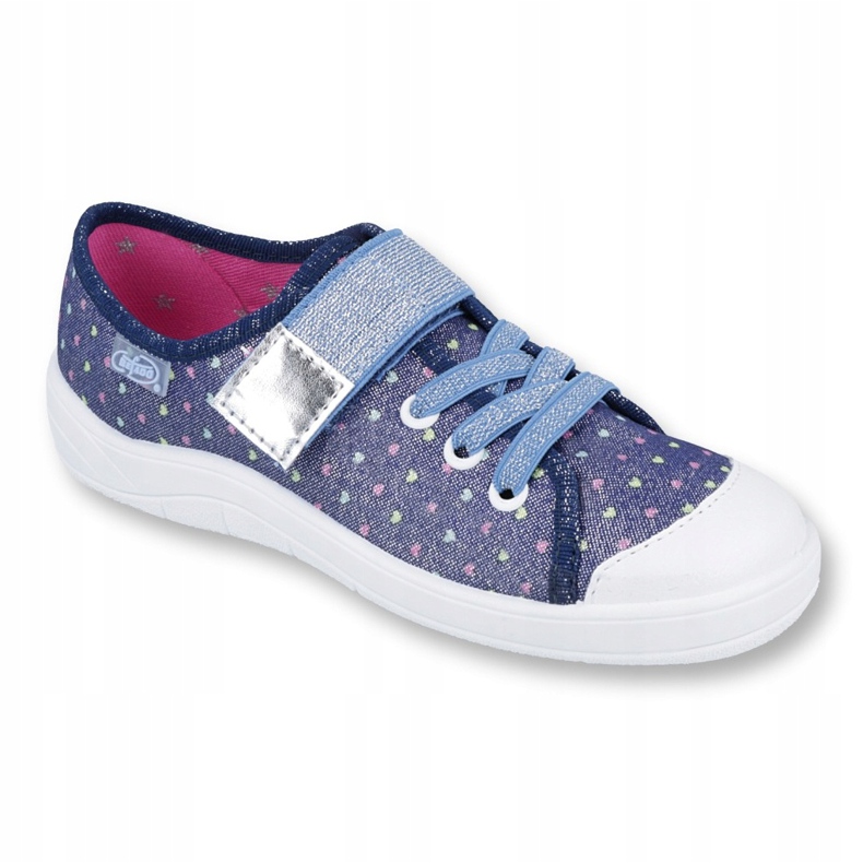 Calzado infantil befado 251Y140 azul plata multicolor