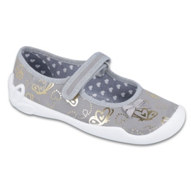Calzado infantil befado 114Y347 gris amarillo