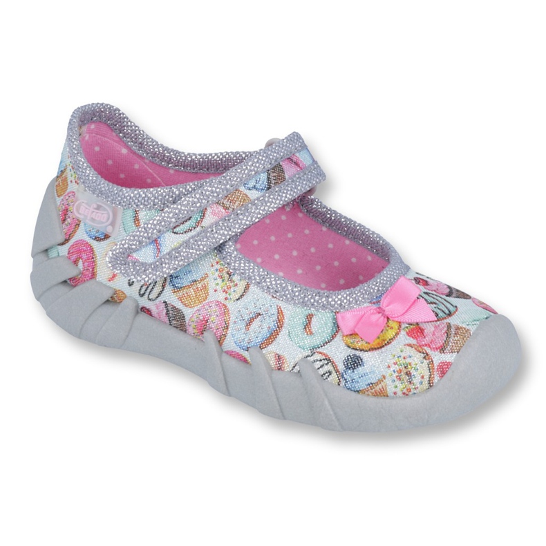 Calzado infantil befado 109P190 rosado gris multicolor