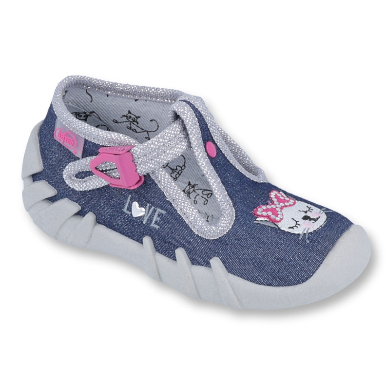 Calzado infantil befado 110P361 azul marino rosado multicolor