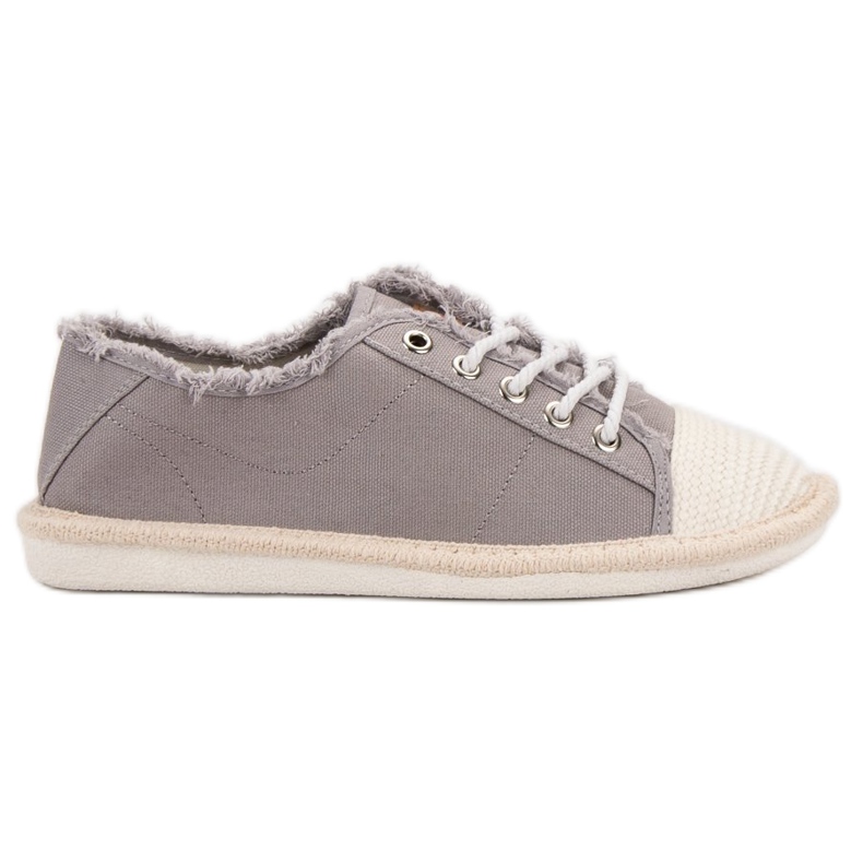 SHELOVET Alpargatas con cordones amarillo