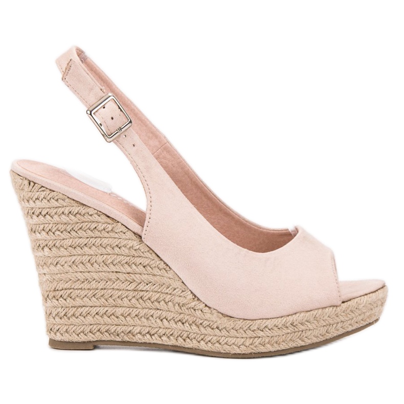 Renda Sandalias de gamuza de moda marrón