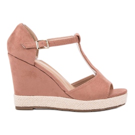 Renda Sandalias rosas