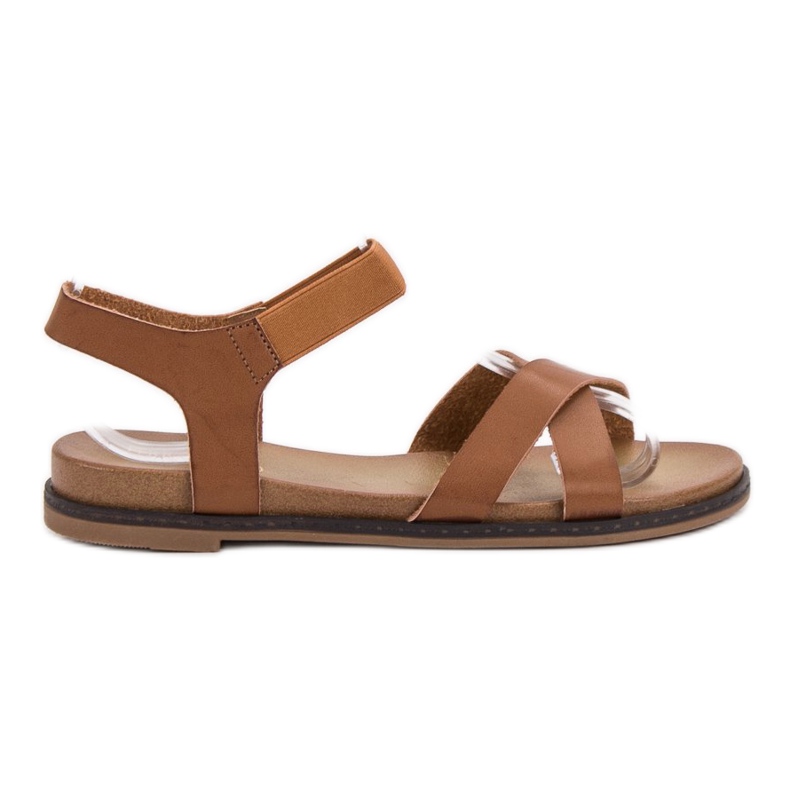 SHELOVET Sandalias sin cordones marrón