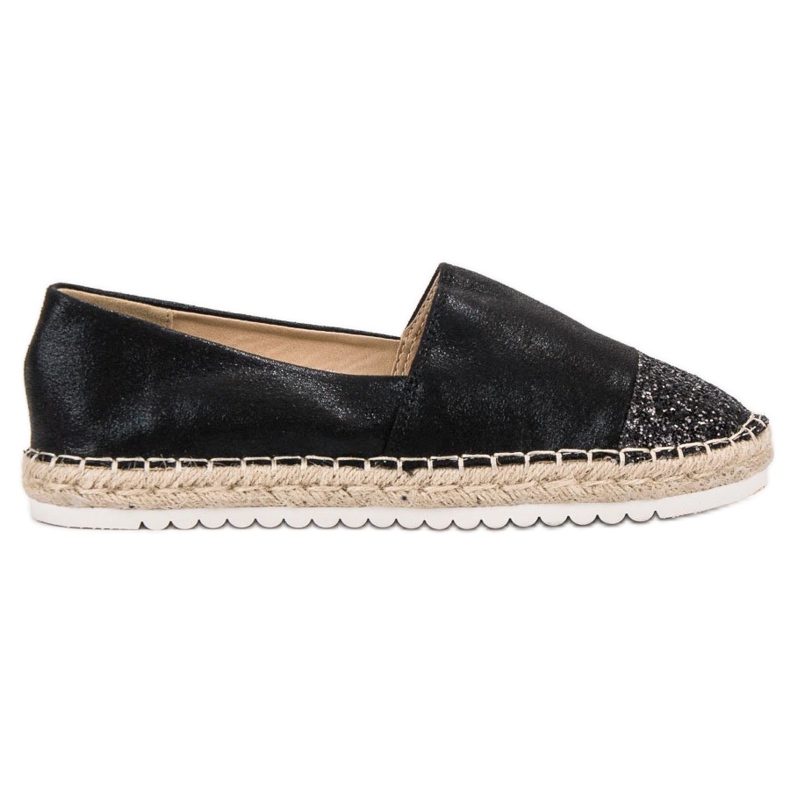 Erynn Zapatos sin cordones con purpurina negro