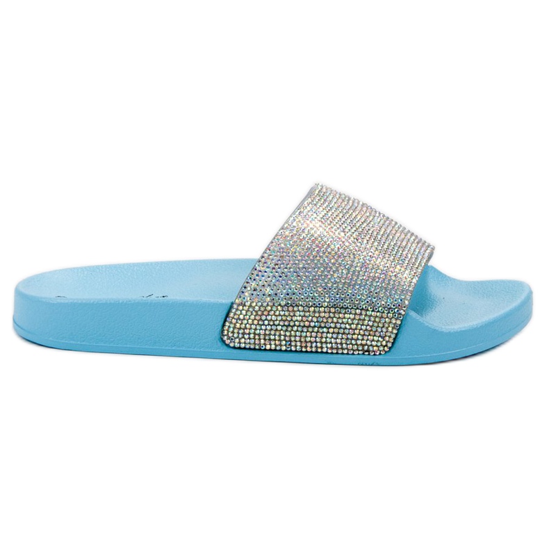 Bello Star Pantuflas con Cristales azul