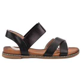 Mannika Sandalias negras con goma de borrar negro Mannika Sandalias negras con goma de borrar negro