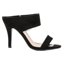 Lucky Shoes Sexy tacones altos sin cordones negro