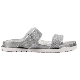 Bello Star Pantuflas Brillantes gris